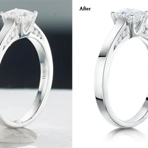 Professionally jewelry photo retouching